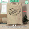 Faurot Field at Memorial Stadium Missouri Tigers Blanket