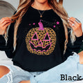 Leopard Pumpkin Halloween  Shirt | Long Sleeve Gildan