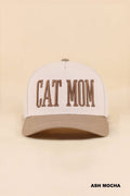 Cat Mom Two Tone Snapback Hat Zenana