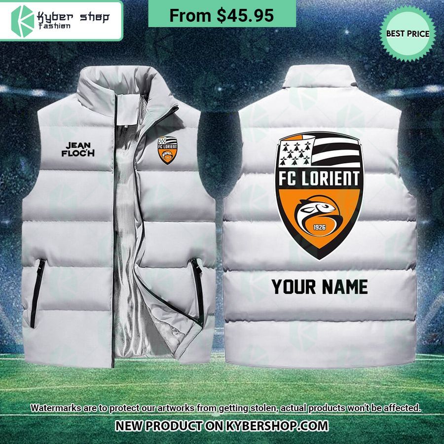 FC Lorient CUSTOM Sleeveless Puffer Down Jacket