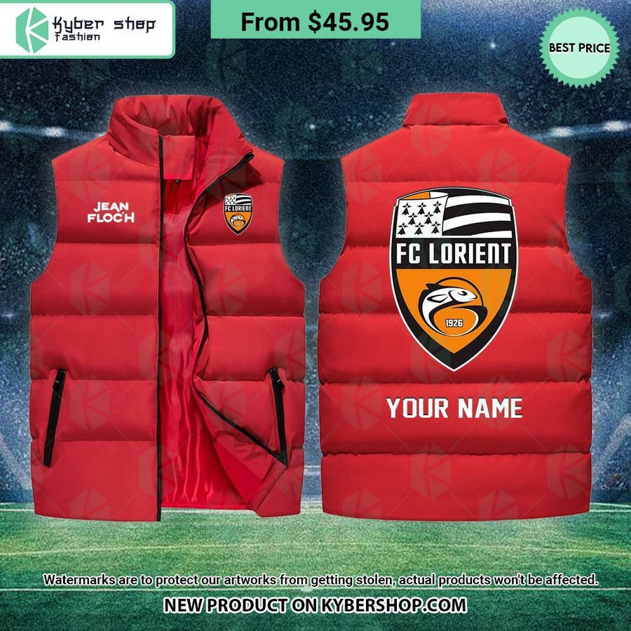 FC Lorient CUSTOM Sleeveless Puffer Down Jacket