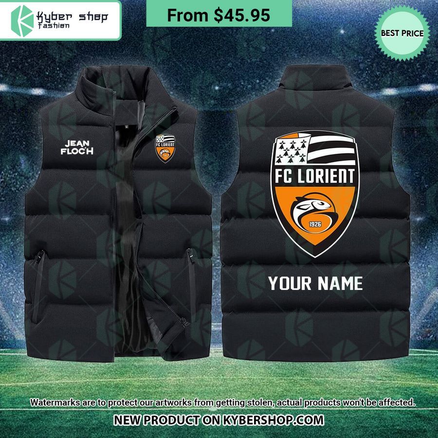FC Lorient CUSTOM Sleeveless Puffer Down Jacket