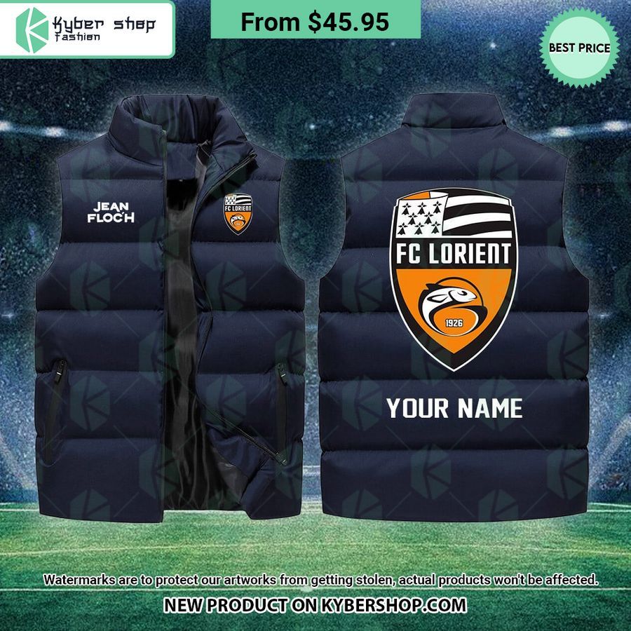 FC Lorient CUSTOM Sleeveless Puffer Down Jacket