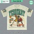 February Skull Basketball T Shirt