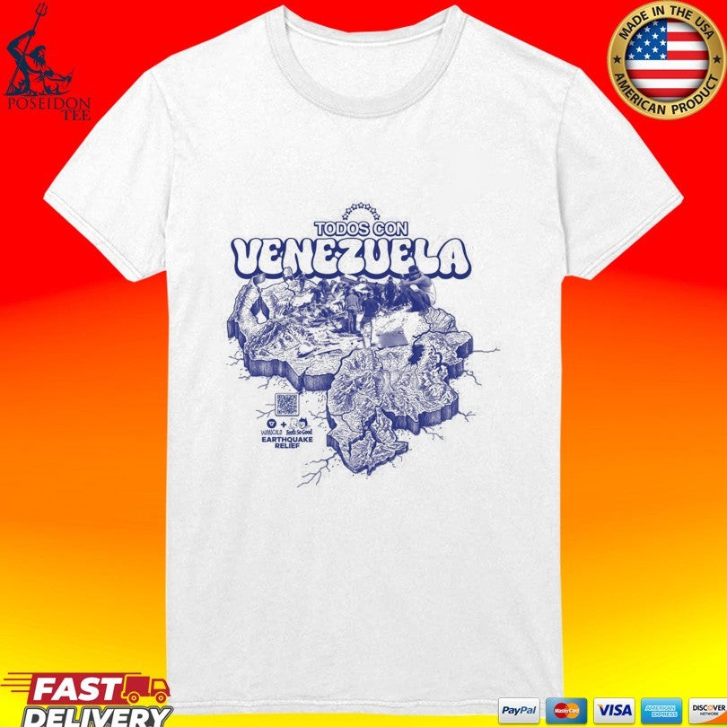 Feels So Good Todos Con Venezuela Earthquake Relief T-shirt
