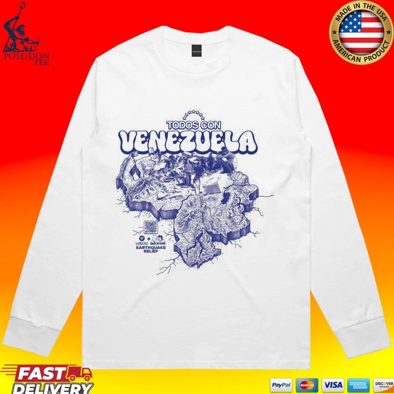 Feels So Good Todos Con Venezuela Earthquake Relief T-shirt