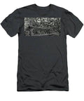 Fence Abstract, In Black And White T-Shirt