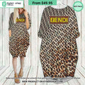 Fendi Batwing Pocket Dress