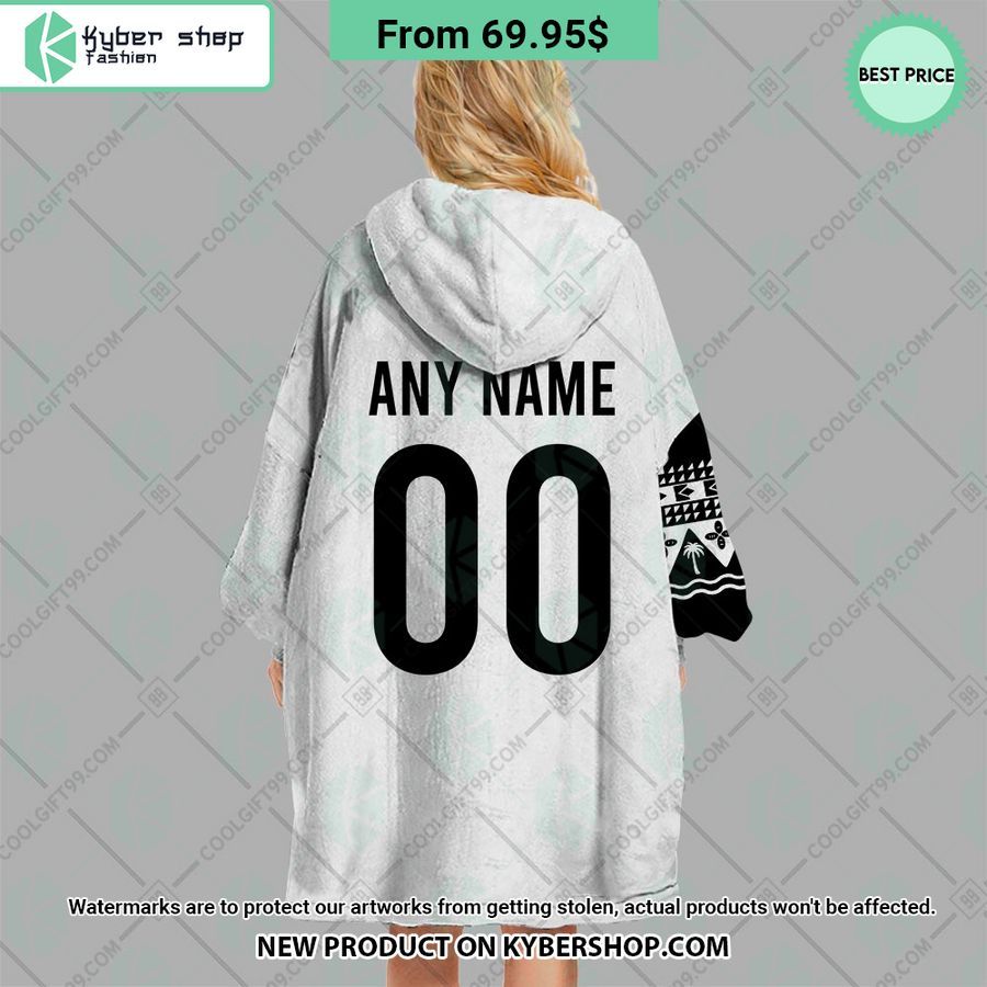 Fiji Rugby Home Jersey Rugby World Cup 2023 CUSTOM Blanket Hoodie