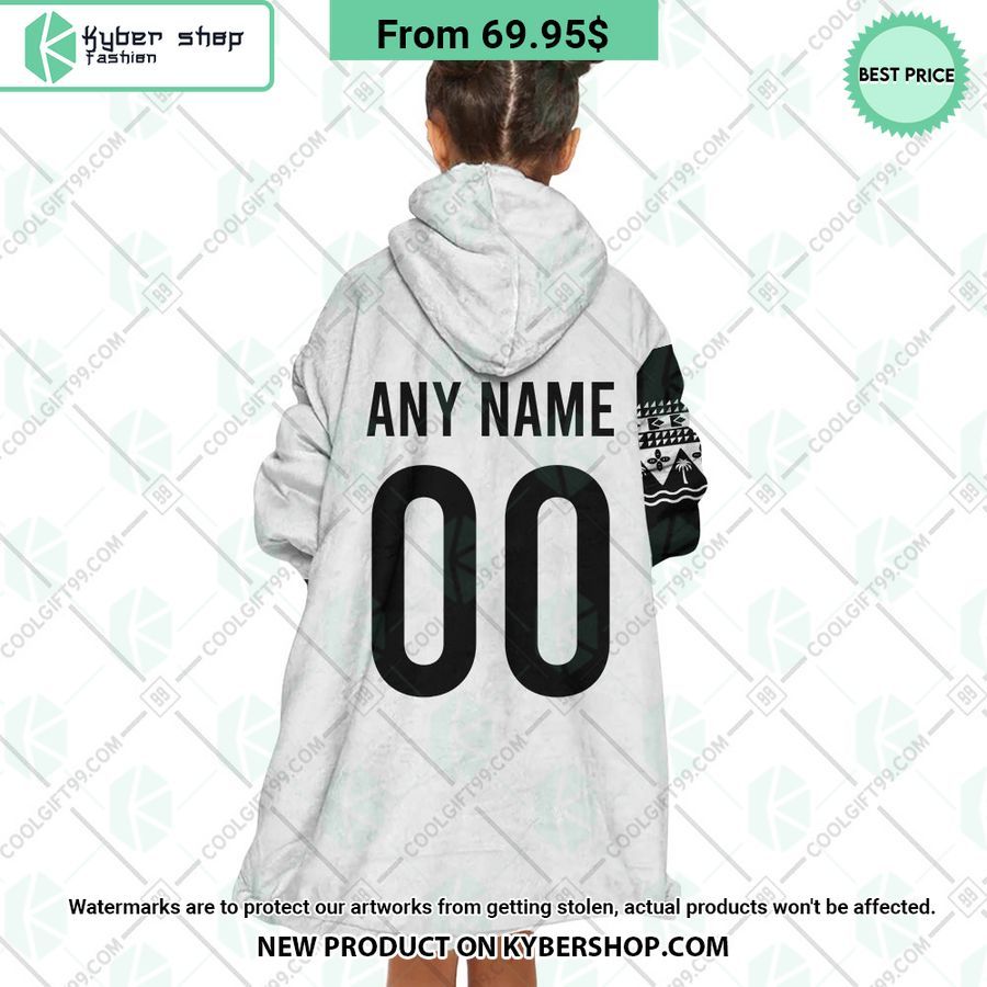 Fiji Rugby Home Jersey Rugby World Cup 2023 CUSTOM Blanket Hoodie