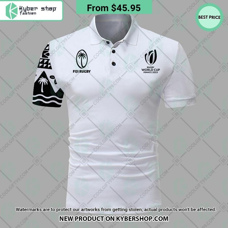 Fiji Rugby Home Jersey Rugby World Cup 2023 CUSTOM Polo Shirt