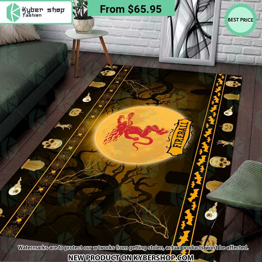Fireball Halloween Rug