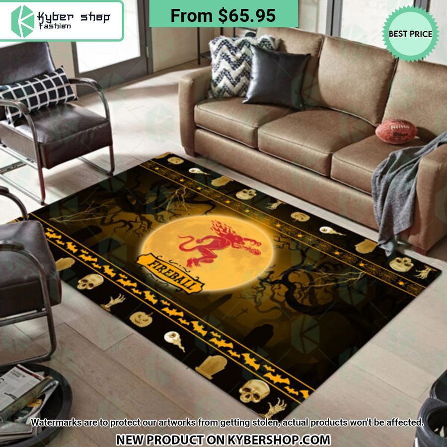Fireball Halloween Rug