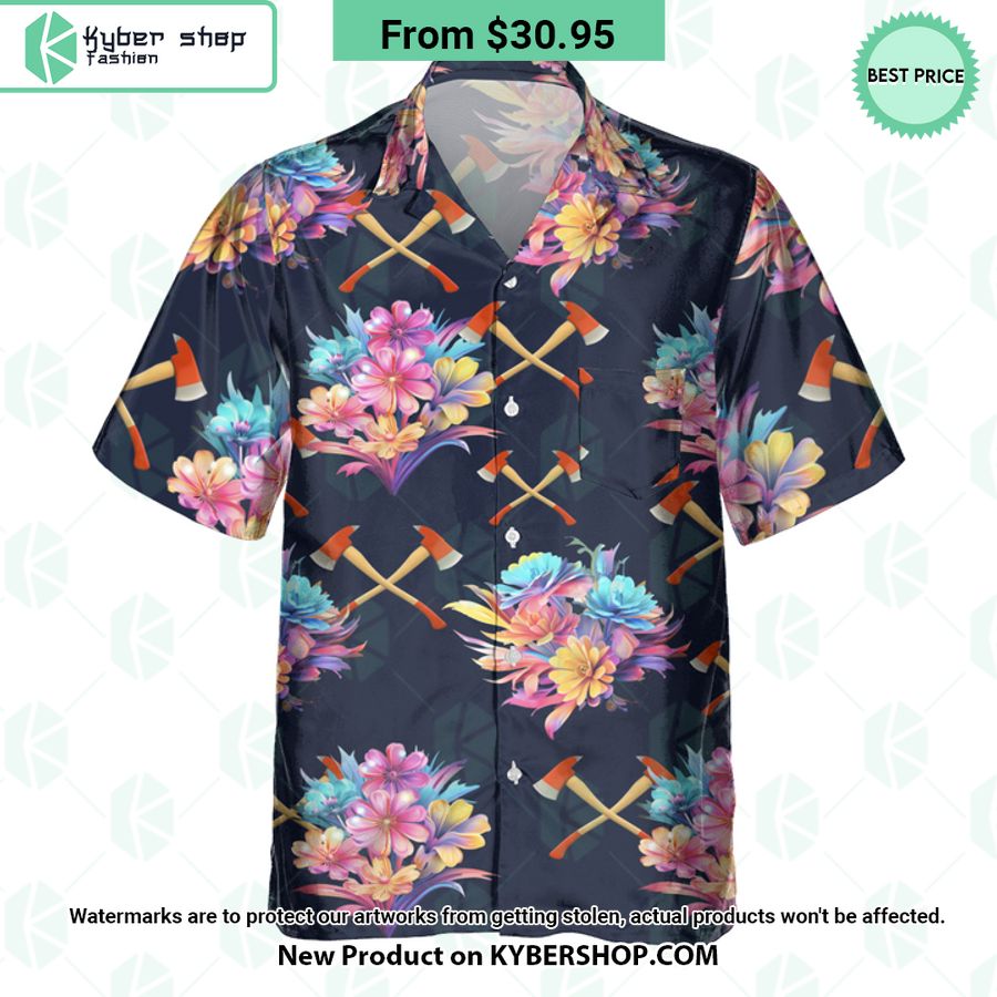 Firefighter Axe Hawaiian Shirt