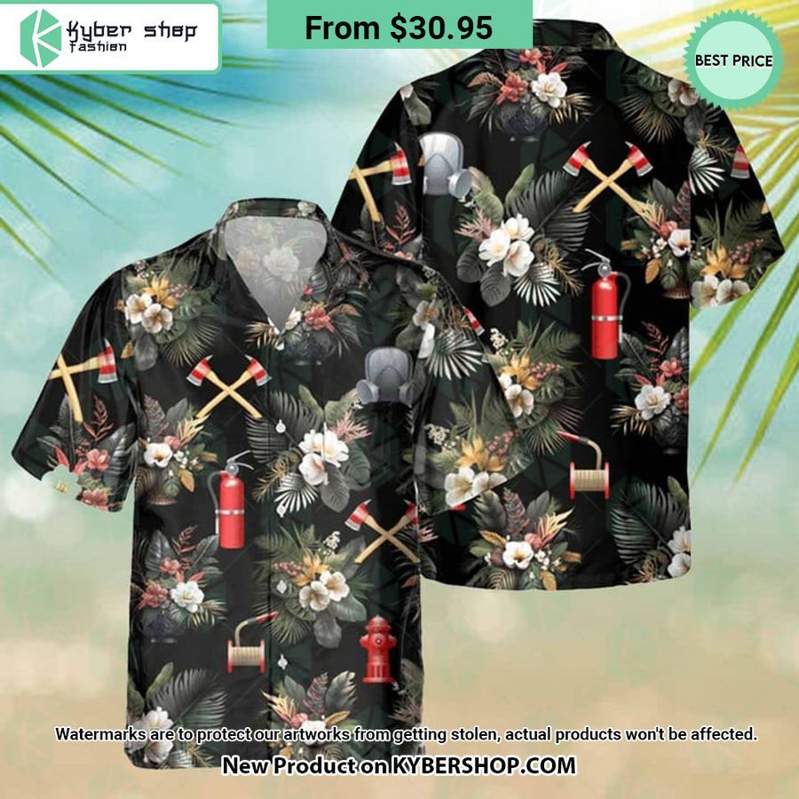 Firefighter Tools Hawaiian Shirt