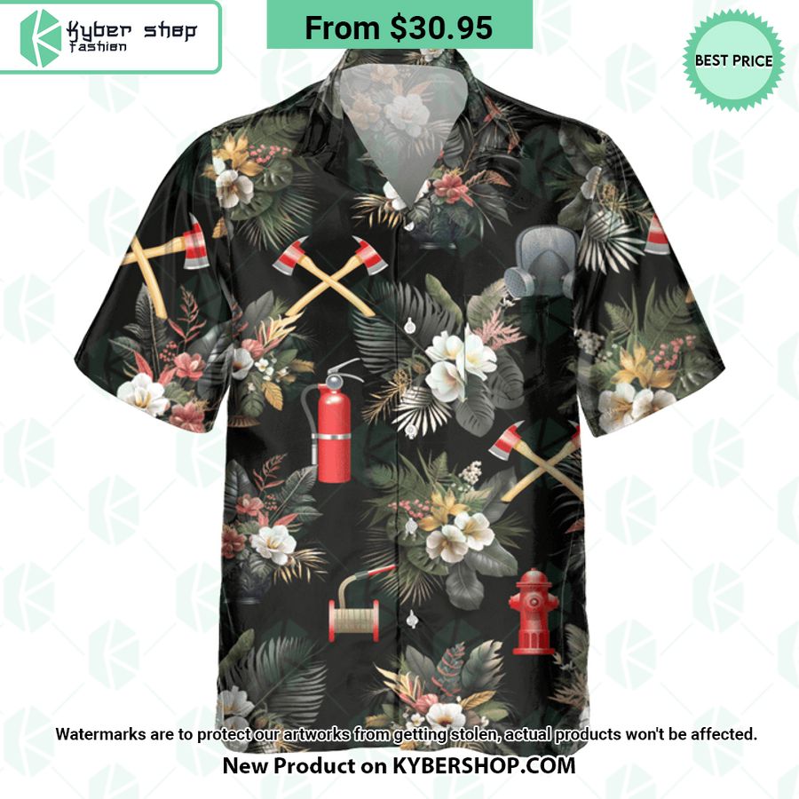 Firefighter Tools Hawaiian Shirt