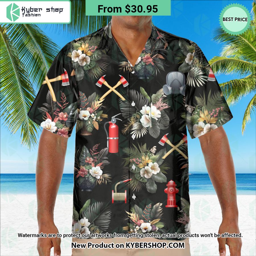 Firefighter Tools Hawaiian Shirt