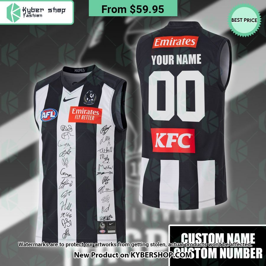FC Collingwood Magpies Signature CUSTOM Basketball Jersey