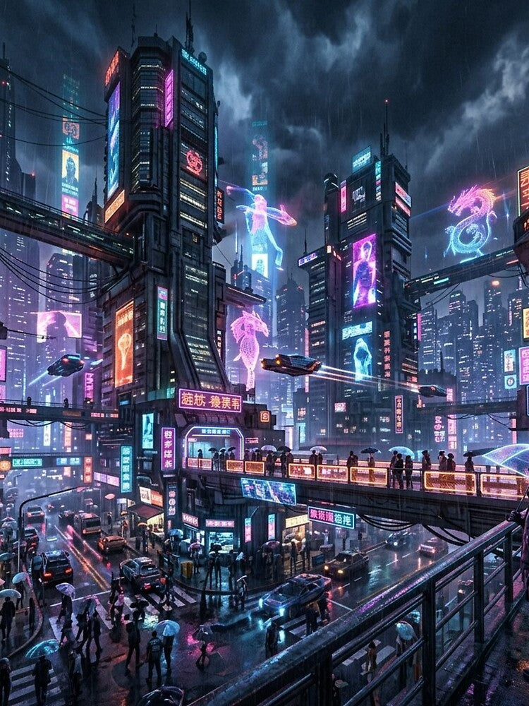 Cyberpunk Themed Art by JocartyGifts