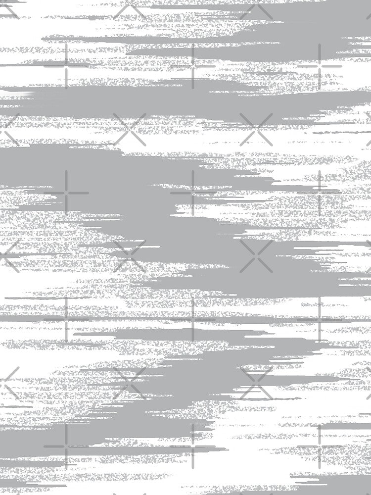 VHS Static Noise Abstract Landscape Grey Black and White by AugustFontaine