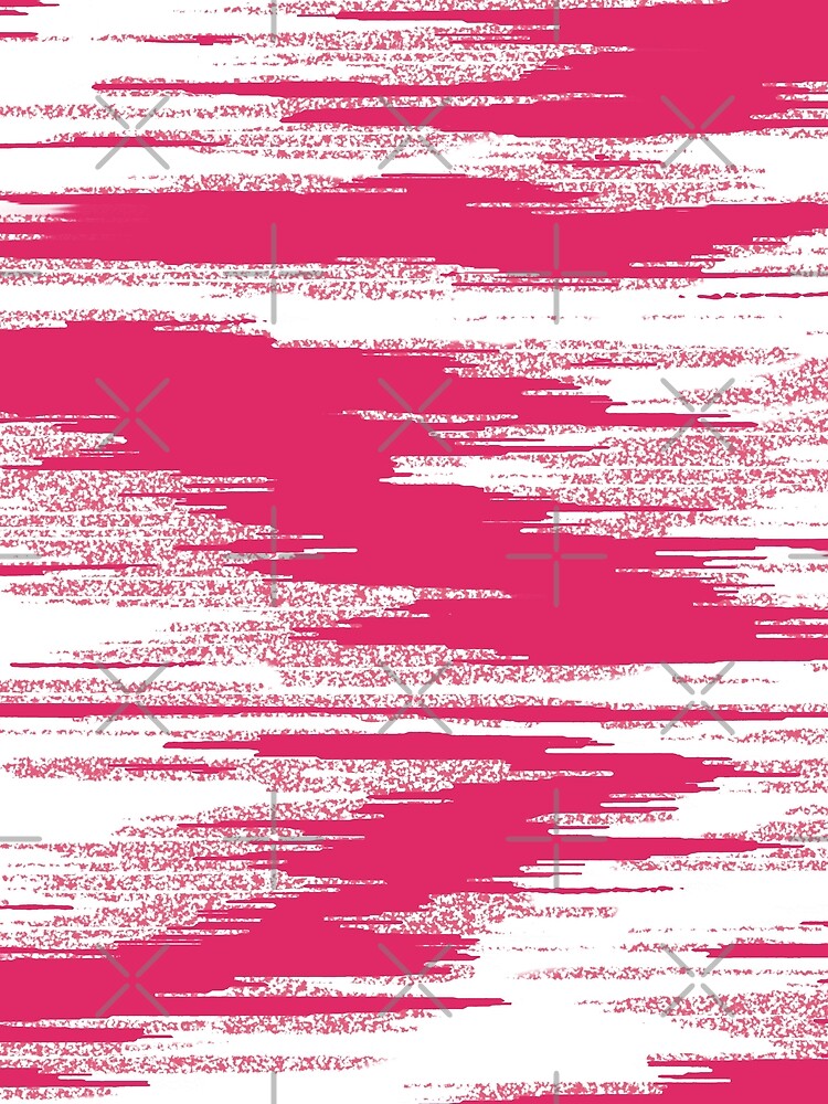 VHS Static Noise Abstract Landscape Hot Pink by AugustFontaine