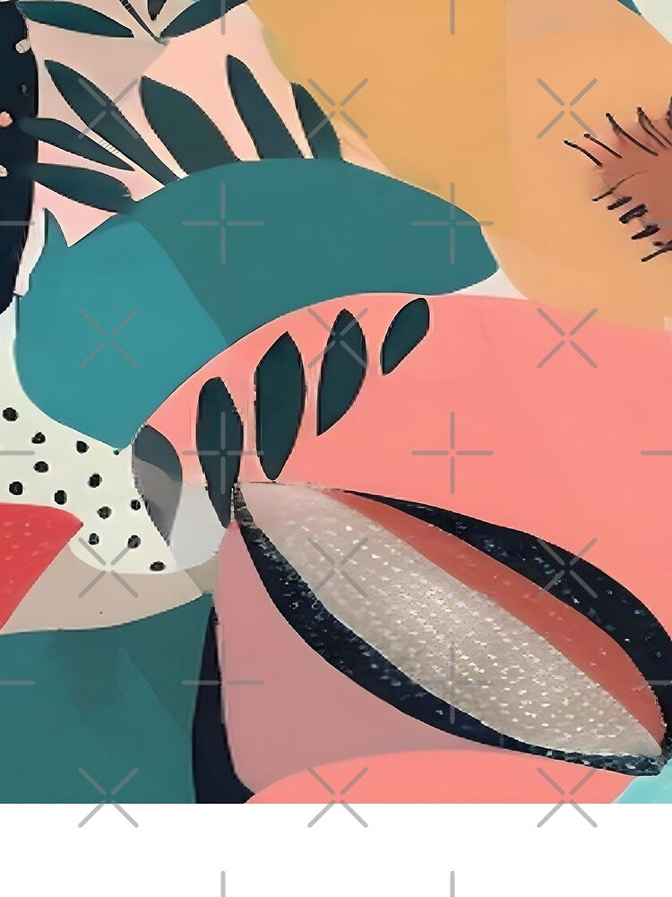 Abstract mash of Boho circle patterns and vibrant Tapestry of Colors and Textures by Justteesme
