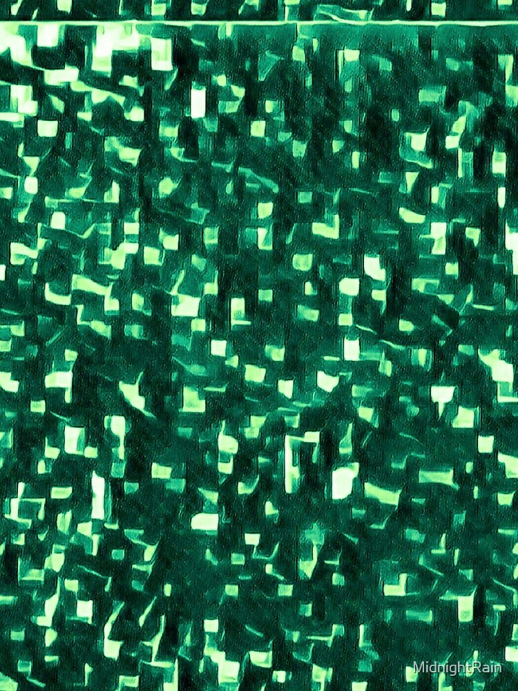 Emerald Green Static Glitch by MidnightRain
