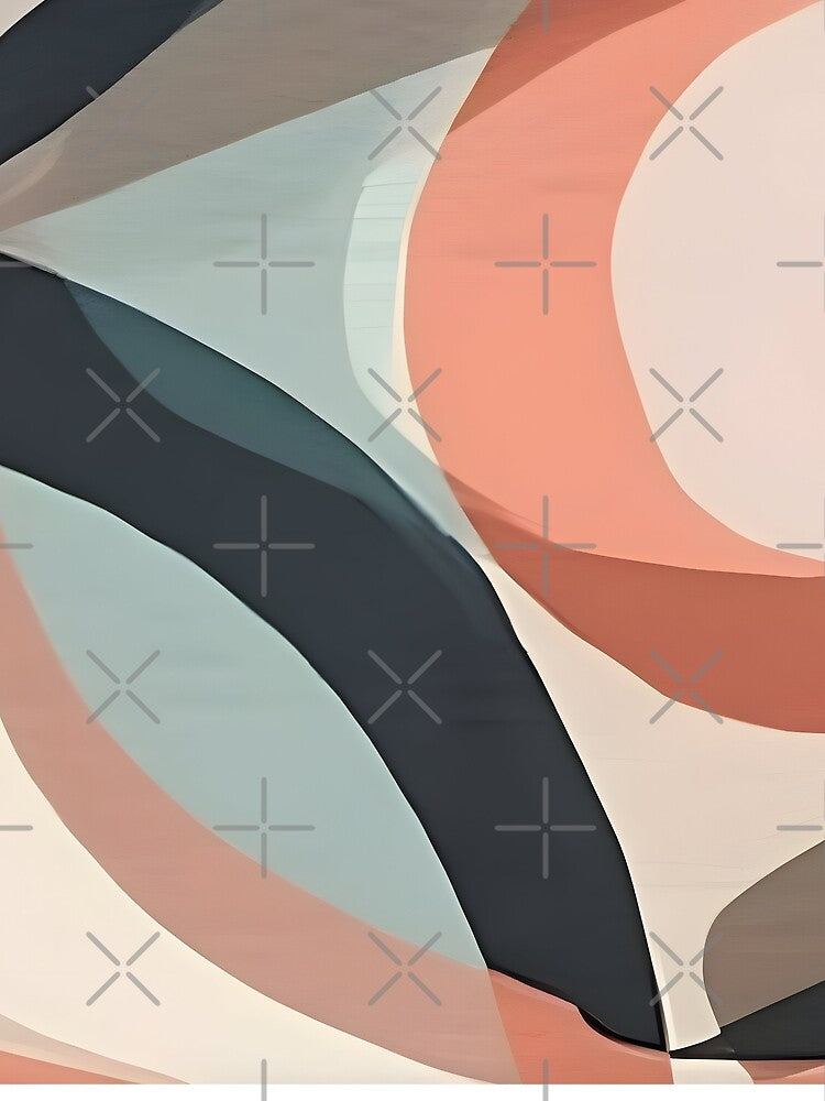 Boho circle pattern design made of newtral and Eclectic Tapestry of Colors and Textures by Justteesme