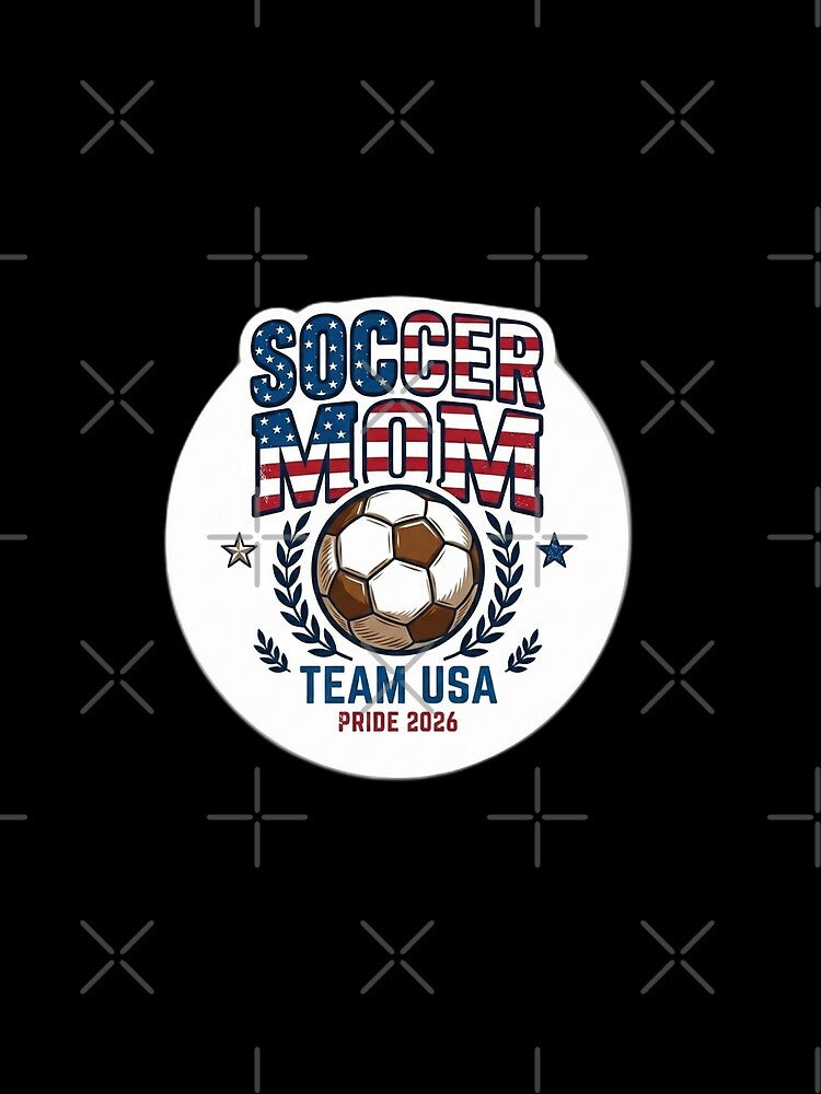 Vintage USA Soccer Mom Retro American Flag Football Fan by Fatomfatom