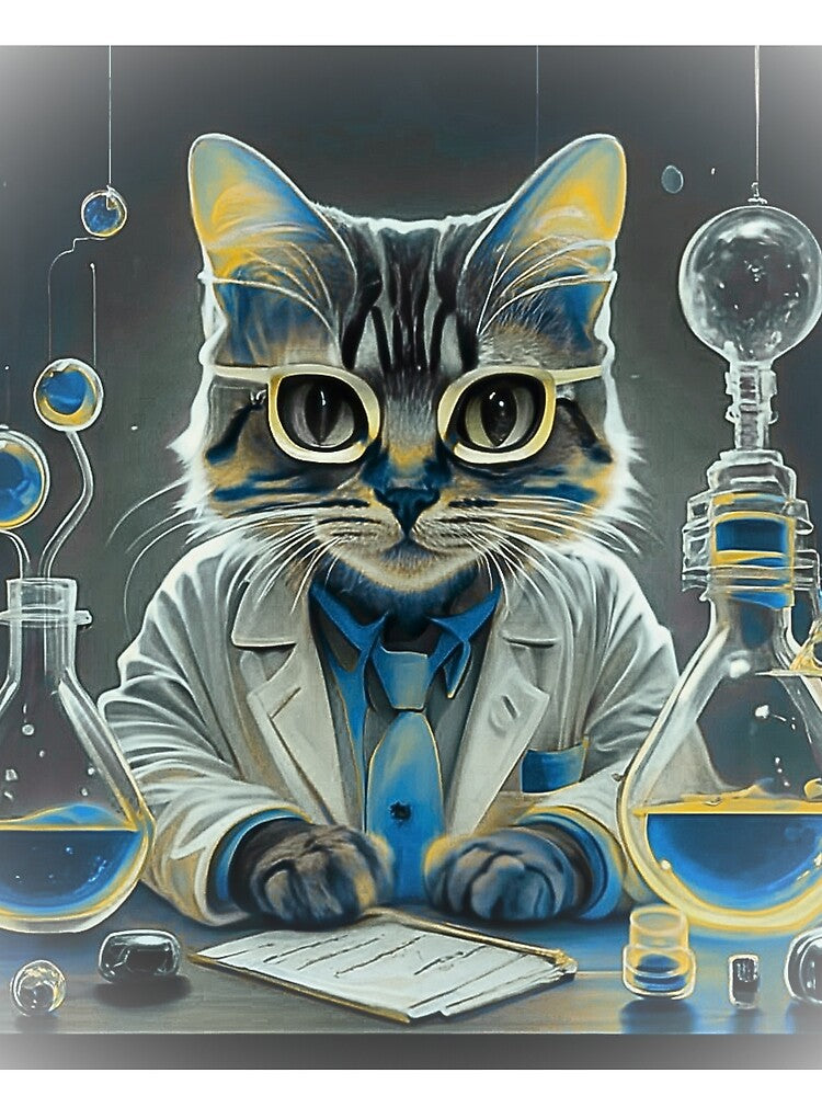 Scientist Cat by Sn1ver