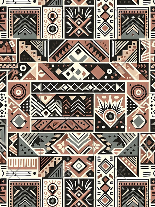 African Tribal Boho Pattern by Apex Designs