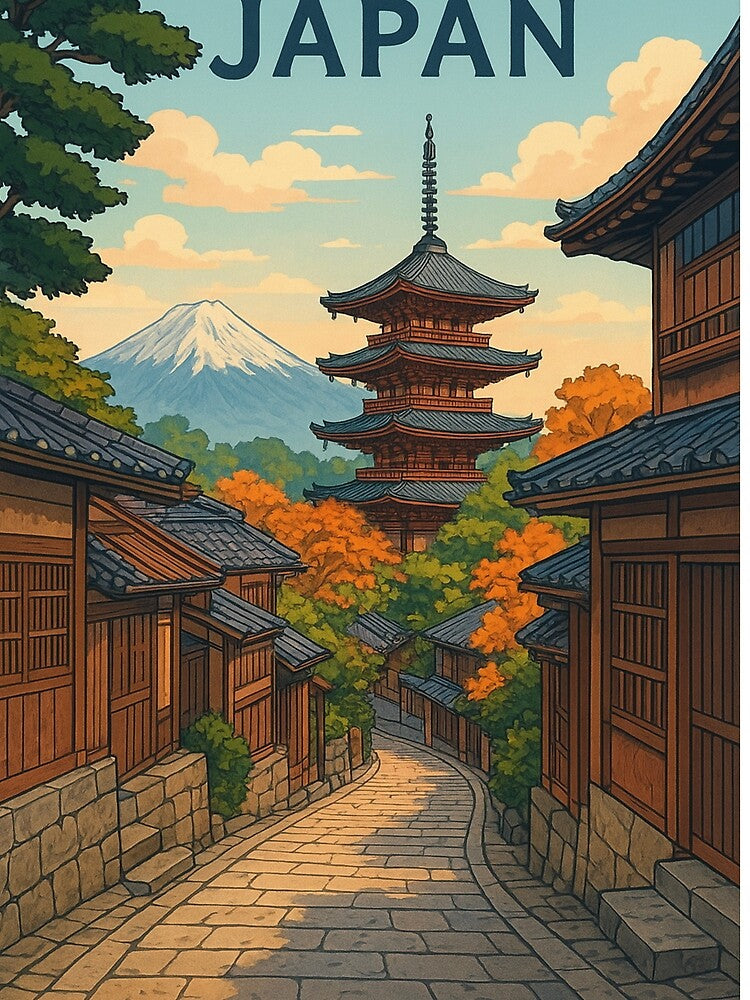 Japan Vintage Style Illustration by TownWish