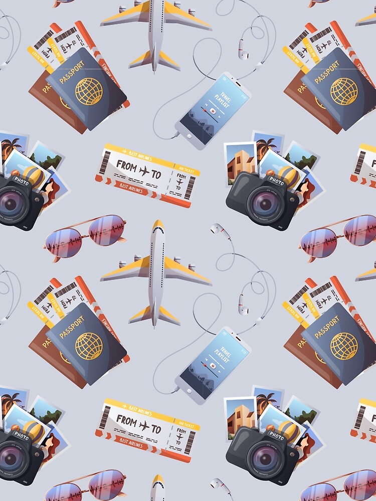 Fun Travel Print - For a travel lover, for a travel agent, fun travel decorating print. by Wentoo