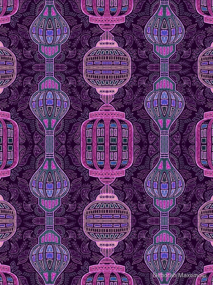 Bohemian Morolantern Plum by Deborah Maxemow