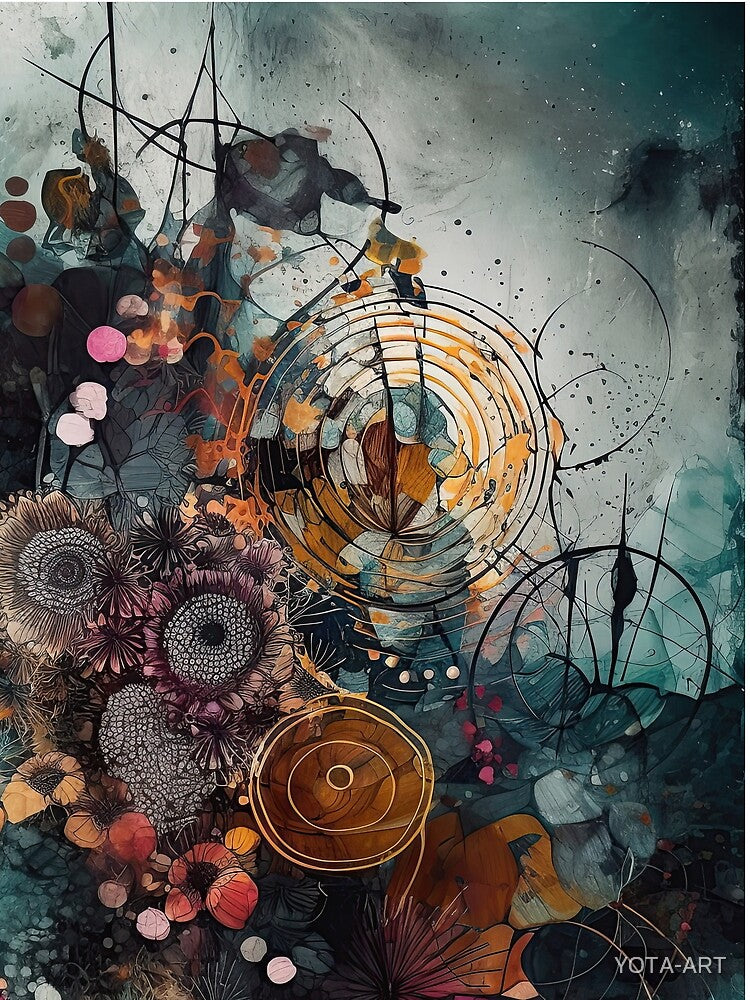 Modern Boho Art. Mesmerising Bohemian Art Painting. 9 by YOTA-ART