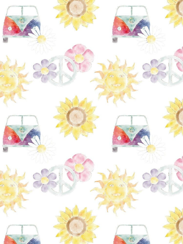 Retro Hippie Pattern by Oruel2727