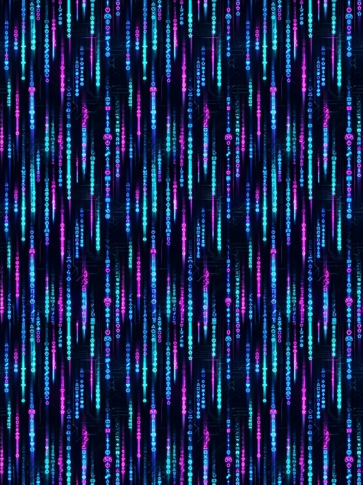 Neon Data Rain by StickVerse by Owais