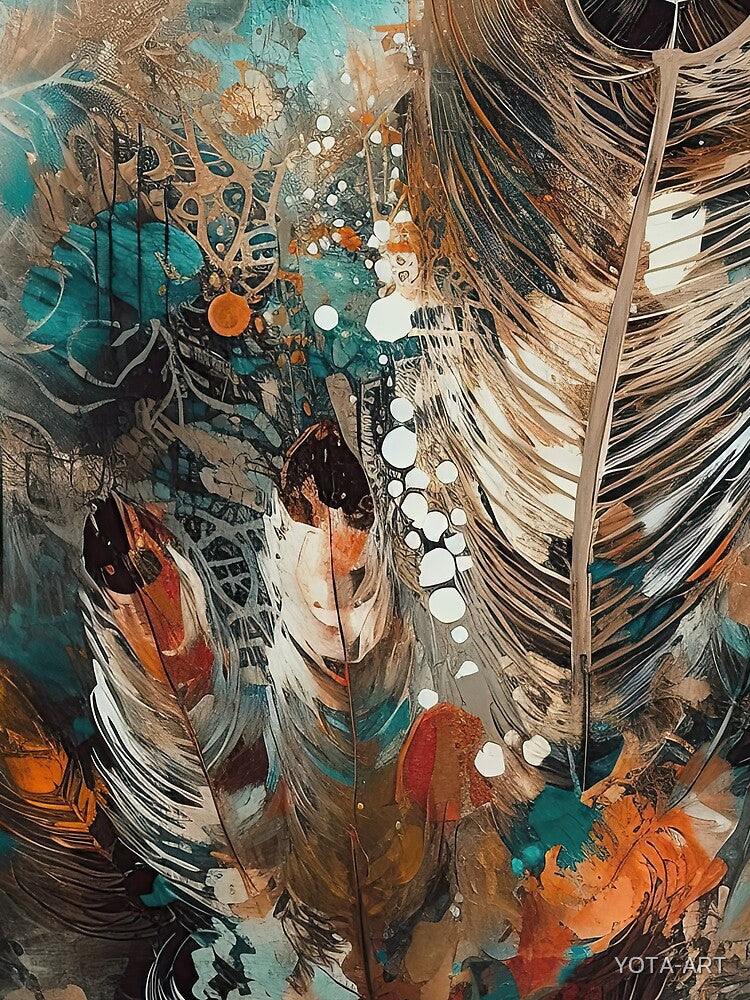 Modern Boho Art. Mesmerising Bohemian Art Painting. 3 by YOTA-ART