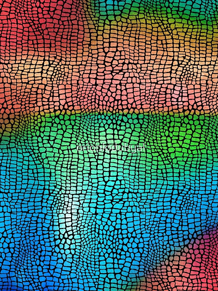 Colorful Alien Reptile Lizard Scales by orionlodubyal