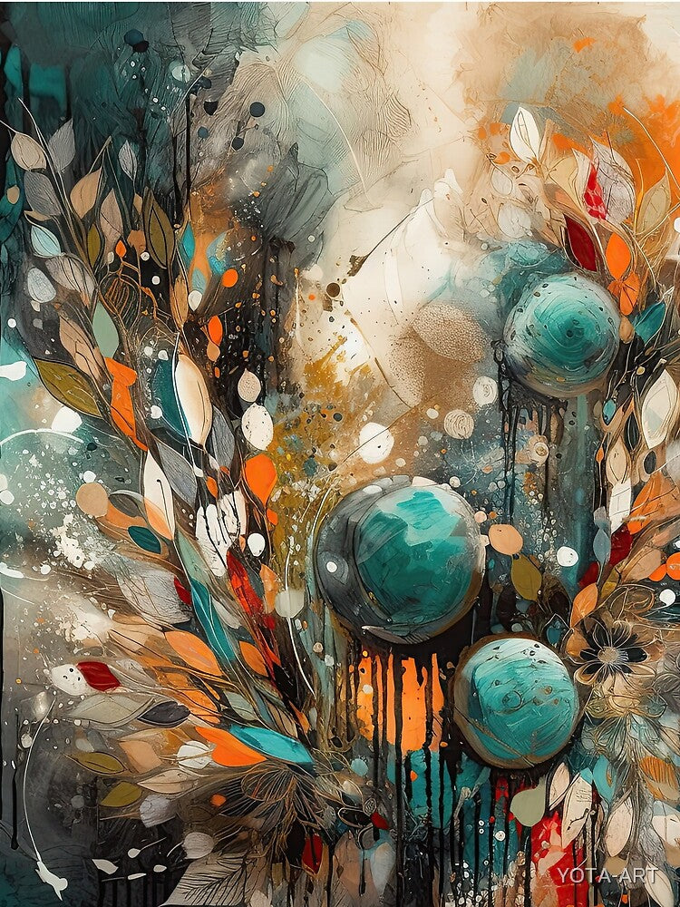 Modern Boho Art. Mesmerising Bohemian Art Painting. 8 by YOTA-ART