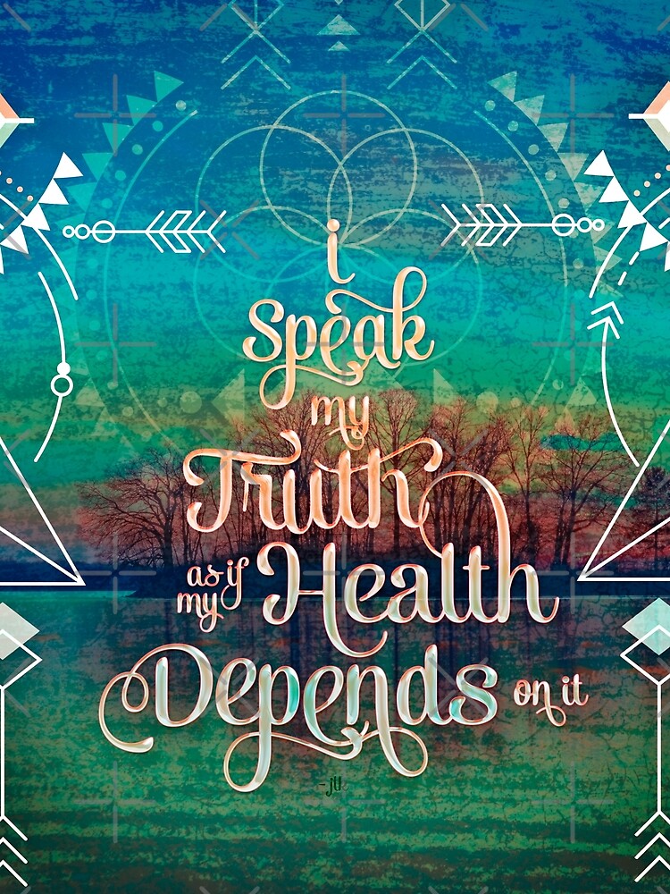 iSpeak Truth Mantra Geometry Nature Mandala by webgrrl