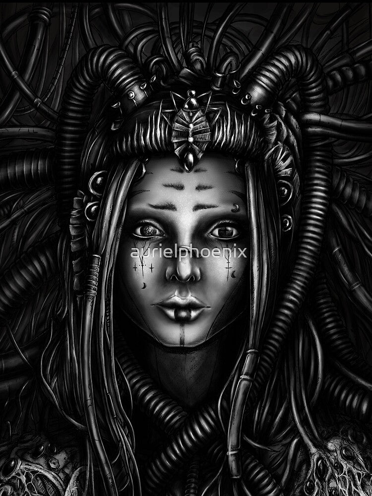 Sci-Fi Art Print | Dystopian Poster | Giger Style Wall Art | Original Artwork | Horror Gothic Decoration | Dark Art | Biomechanical Gift by aurielphoenix