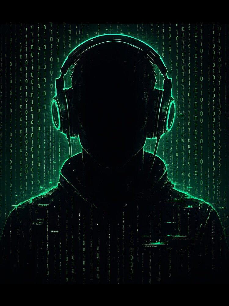 Anonymous Gamer – Guest 1337 Cyber Glitch Art by KawaiiOrbit