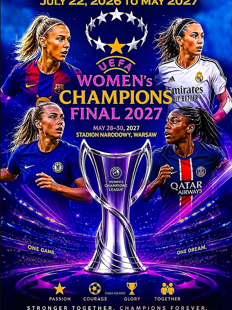 UEFA Women's Championship Season - July 22, 2026 to June 30, 2027 by DBM Photo Art 1