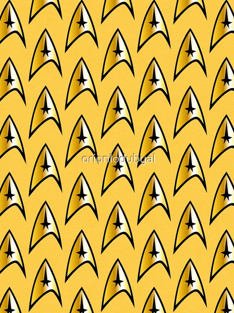 SciFi TV Show Gold Insignia Pattern by orionlodubyal