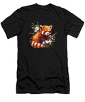 Floral Red Panda Fantasy Art T-Shirt