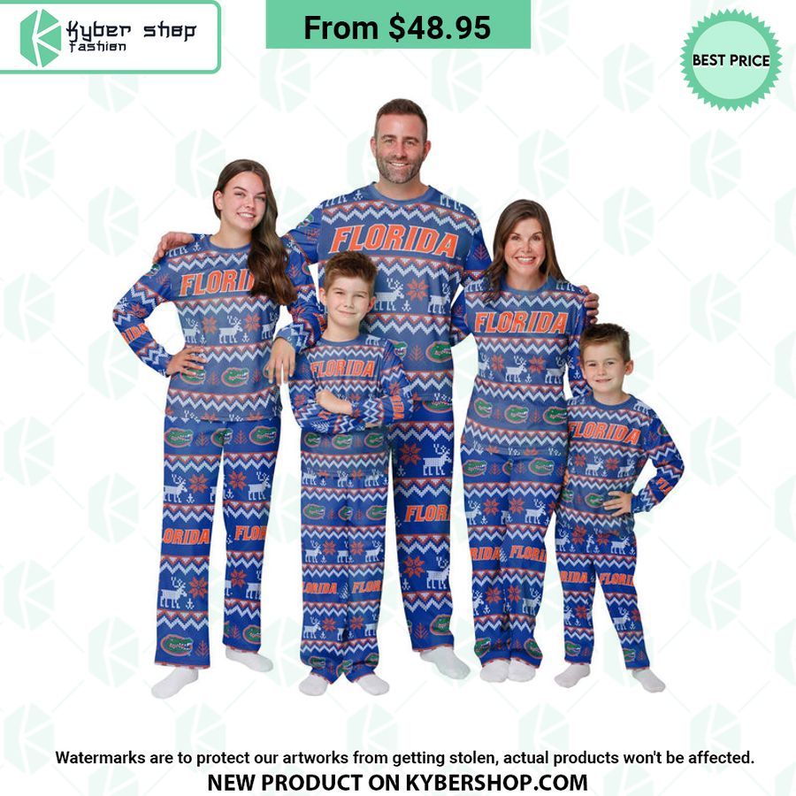 Florida Gators NCAA Family Holiday Pajamas Set