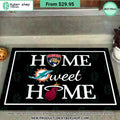 Florida Panthers Miami Dolphins Miami Heat Home Sweet Home Doormat