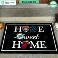 Florida Panthers Miami Heat Miami Marlins Miami Dolphins Home Sweet Home Doormat