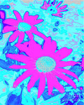 Flower Garden Abstract Print Print